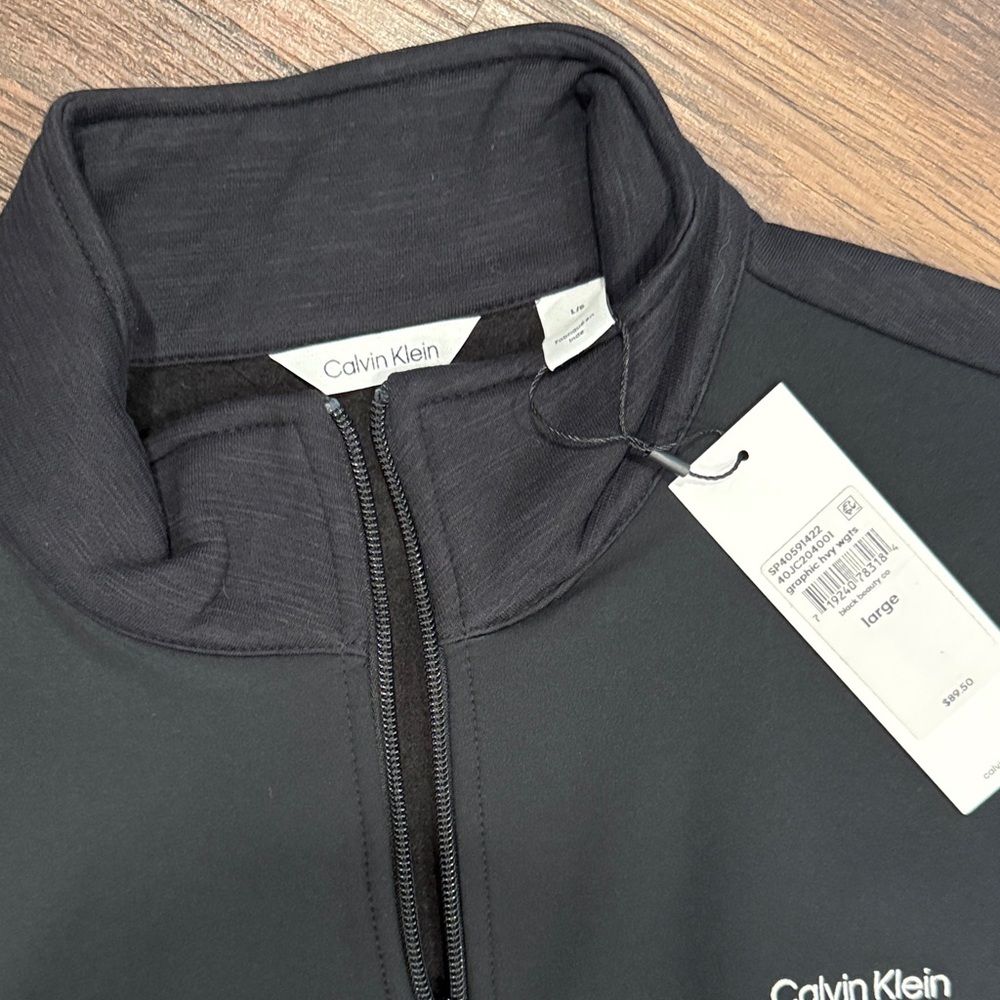 Calvin Klein Black Long-Sleeve Pullover - Picture 4 of 5